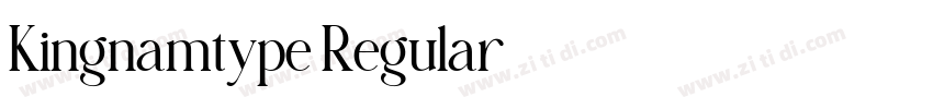 Kingnamtype Regular字体转换